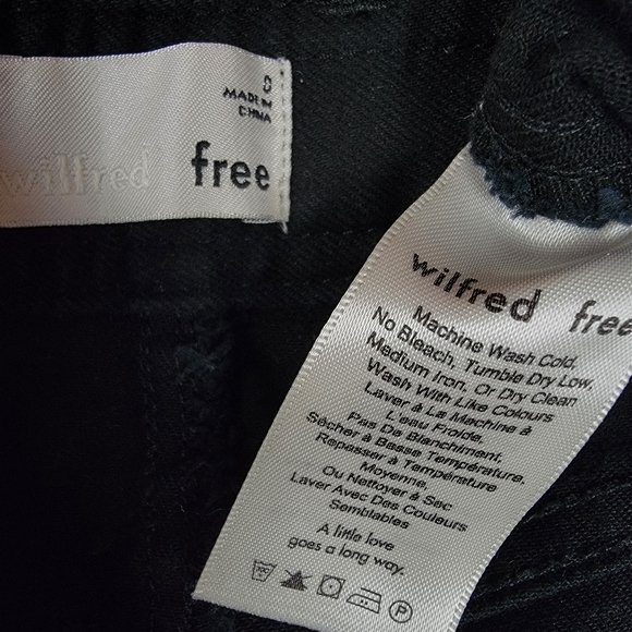 💸SOLD💸 Wilfred Free Belen Pants High Rise Straight Leg Button fly - Picture 13 of 13